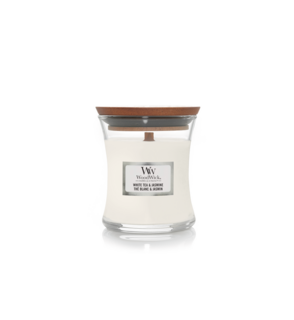 Woodwick Geurkaars Mini White Tea & Jasmin