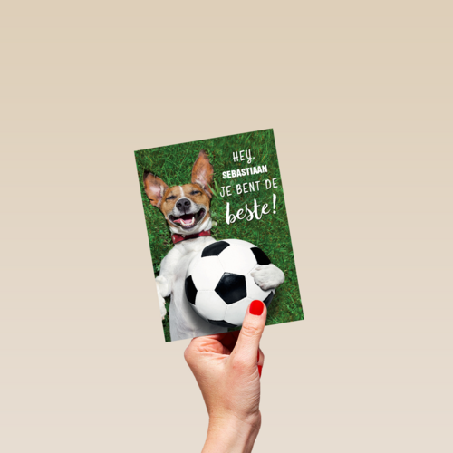 motivatiekaart met de tekst jij bent de beste