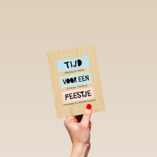 uitnodiging voor een feestje