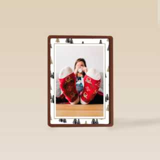 fotokaart met kerstsokken