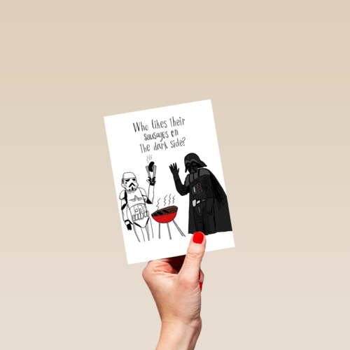 zomer kaart darth vader bbq