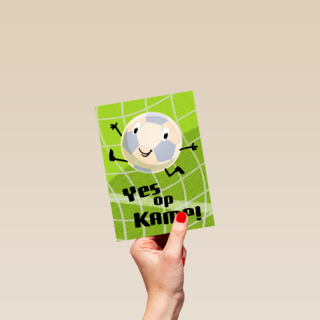 Op kamp kaart voetbal
