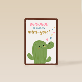 Whoohoo er komt een mini you