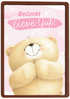 Bedanktkaart juf Bedankt lieve juf Forever Friends beer