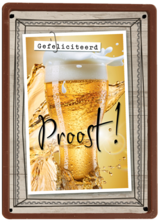 glas bier in lijst