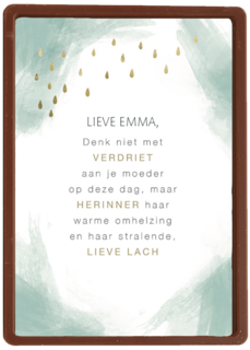 herinner je moeders warme omhelzing kaart