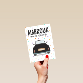 Gefeliciteerd rijbewijs arabisch