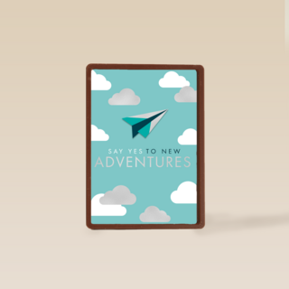 emigratie kaart say yes to new adventures