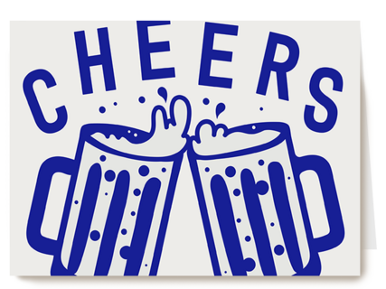 Cheers beers blue Cheers beers blue
