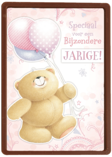 beer met ballon jarig