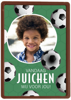 Fotokaart voetbal verjaardag