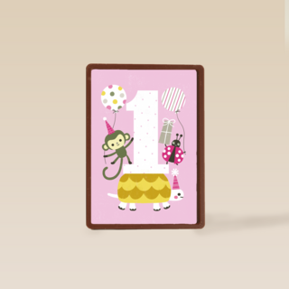 eerste verjaardag roze