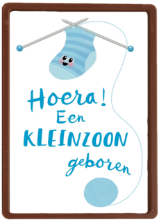 hoera hoera een kleinzoon geboren