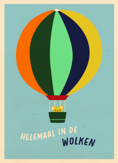 Geboorte felicitatie helemaal in de wolken