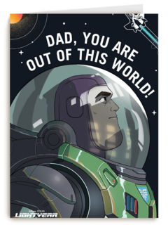 vaderdag kaart out of this world lightyear