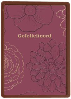 Stijlvolle verjaardagskaart bloemen