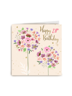 Turnowsky Happy Birthday bloem roze