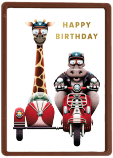 folio happy birthday from hippo and giraffe