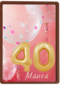 verjaardag kaart leeftijden 40 vrouw ballonnen
