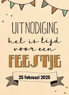 uitnodiging feest het is tijd voor een feestje