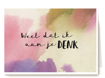 condoleance kaart weet dat ik aan je denk