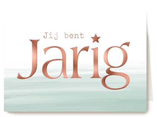 een metallic verjaardag gewenst