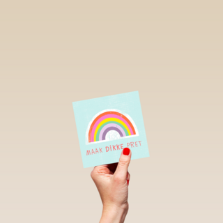 maak dikke pret regenboog