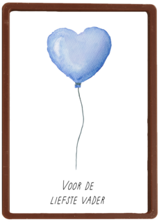 Voor de liefste vader hartjesballon