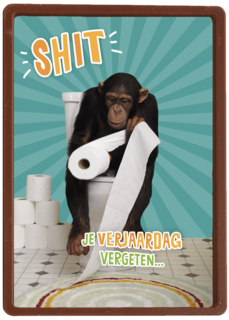 shit je verjaardag vergeten