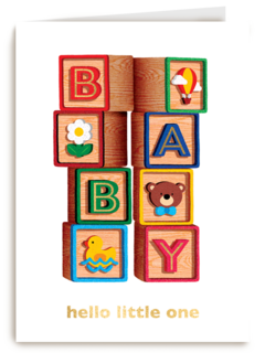 Geboorte felicitatie folio baby blokken