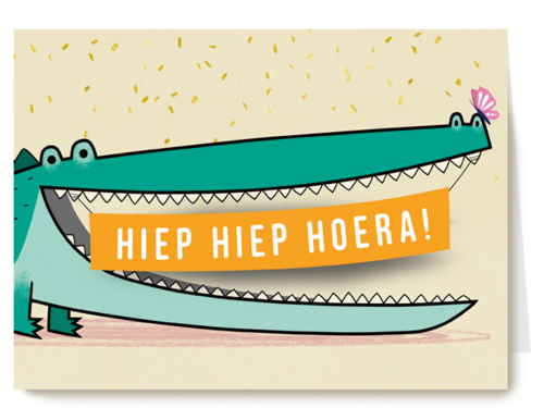 Krokodil hiep hier hoera