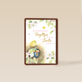 Paaskaart Marjolein Bastin Vogeltjes fluiten