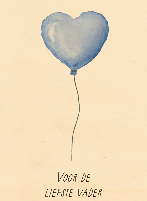 Voor de liefste vader hartjesballon