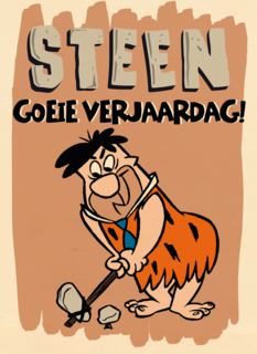 steengoeie verjaardag met fred flintstones