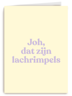 verjaardag kaart lachrimpels