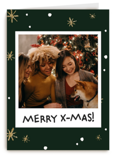 kerstkaart fotokaart merry x mas