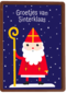 Sinterklaaskaart getekend Groetjes van Sinterklaas