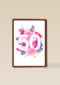 Verjaardagskaart 50 bloemen