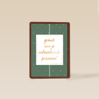 geniet van de welverdiende pensioen