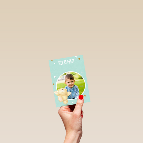het is feest met een forever friends fotokaart