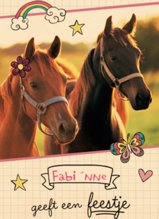 verjaardagsfeest meisje paarden zij geeft een feestje