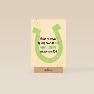 nieuwe baan kaart blaas ze omver