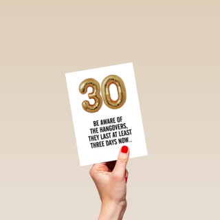 30 beware of the hangovers
