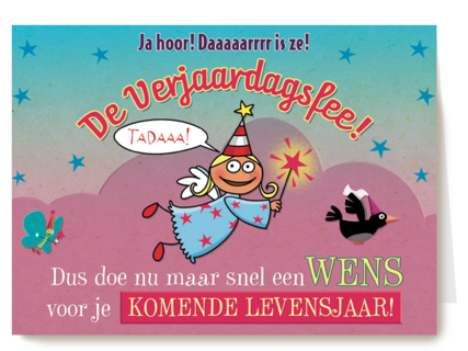smile kaart de verjaardagsfee