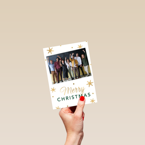 kerstkaart fotokaart sterren merry christmas
