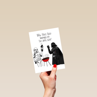 zomer kaart darth vader bbq