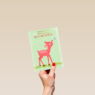 geboorte dochter hertje vlinder gefeliciteerd