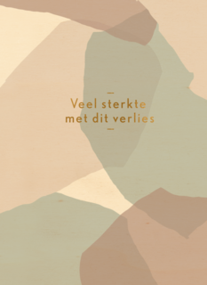 Condoleance kaart abstracte vlakken