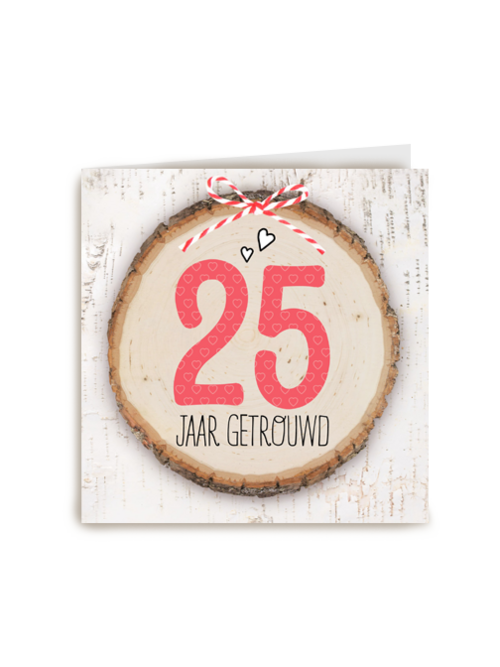 boomstam 25 jaar getrouwd