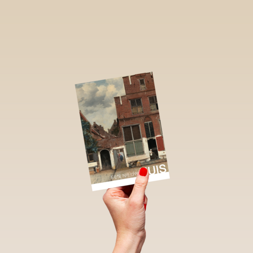 studio art kaart van schilderij johannes vermeer een nieuw huis